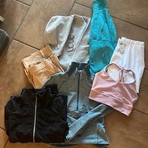 7 Piece Bundle LULULEMON/LOLE/ABERCROMBIE